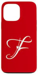 Coque pour iPhone 13 Pro Max F Amoureux Lettre Alphabet Monogramme F Initiales Cœur