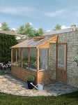 Mercia 8 X 4 Traditional Lean-To Greenhouse