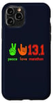 iPhone 11 Pro Peace Love 13.1 Half Marathon Cool Running Runners Case