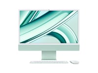 Apple iMac 24" M3, 8-Core CPU, 8-Core GPU - 8 Gt yhteismuistia - 256 Gt SSD‑tallennustila - Vihreä