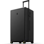 LEVEL8 Valise Cabine Élégant Micro Diamant Structuré Design Bagages Cabine Trolley Rigide Valise Grande avec 4 roulettes Doubles Pivotantes et Serrure TSA, 75 * 42 * 34CM, 99L, Noir