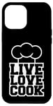 Coque pour iPhone 14 Plus Live Kitchen Love Cook Toque de chef 5 étoiles Cuisine