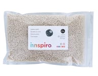 INNSPIRO Rocaille en verre ronde Ivoire grisâtre 2,3 mm 500 g. Sac pour création de bracelets et colliers, idéal pour l'artisanat et la fabrication de bijoux avec enfants. Perles graines.