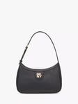 DKNY Carol Demi Leather Shoulder Bag, Black