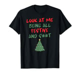 Funny Christmas Mistletoe Below The Belt Sexy Adult Humor T-Shirt