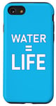 Coque pour iPhone SE (2020) / 7 / 8 Water = Life Eau = vie, l'eau c'est la vie, l'eau est la vie