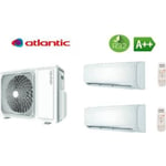 Pack climatisation bi split ATLANTIC 4,8 KW + 2 unités intérieures réversibles 2 kW DOJO R32