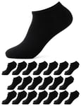 Occulto Chaussettes Basses Homme lot de 10-20 (modèle: Alex) 20 X Noir 39-42