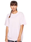 Nike Women W NSW ESSNTL TOP SS BF LBR T-shirt - Pink Foam/White, 2X-Large