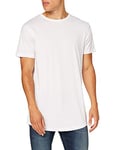 Build Your Brand Shaped Long Tee T-Shirt Homme, Blanc, XL