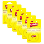 Carmex Classic Tiegel - Baume à lèvres pour lèvres sèches - Hydratant et apaisant pour les lèvres gercées - Avec vaseline, vitamine E et cire d'abeille - 6 x 7,5 g