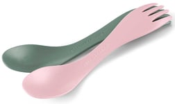 Light My Fire Spork Little BIO 2-pack Sandy Green/Dusty Pink OneSize - Fri frakt