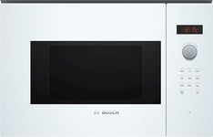 Bosch BFL523MW1F, Série 4, Micro-ondes, Encastrable, Blanc