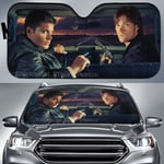 Yliluonnollinen elokuva Sam Dean Winchester Castiel Auton aurinkosuoja Autotarvikkeet, Auto aurinkosuoja, auton aurinkosuoja, auton tuulilasi