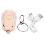 Avaimenperä Kannettava laturi Pikalataus 1500mAh Andriod USB C Mini Emergency Power Bank matkapuhelimille Pinkki