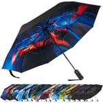 ZUOYOUZ Parapluie Pliant, Petit Parapluie de Poche Solide Portable, Parapluie Anti Tempete à Ouverture et Fermeture Automatiques, Parapluie Resistant au Vent pour Hommes et Femmes (Froid)