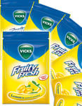 20 stk Vicks Fruity Fresh Sukkerfri Halspastiller med Sitron og Menthol Smak - Hel Eske 1,44 kg