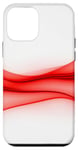 Coque pour iPhone 12 mini Rouge Art Minimal Abstrait Esthétique