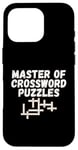 iPhone 16 Pro Puzzle Lover Master of Crossword Puzzles Case