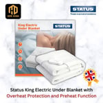 Status King Electric Under Blanket with Overheat Protection and Preheat Function