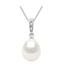 Diadema Womens - Pendant - Diamonds - Real Freshwater Pearls - White - Gold - One Size