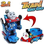 2 In 1 Deformation Train Go Go Thomas Train transform Car/Robot