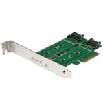 StarTech.com Adaptateur SSD M.2 NGFF à 3 ports - 1x M.2 PCIe (NVMe), 2x M.2 SATA III - PCIe 3.0 (PEXM2SAT32N1)