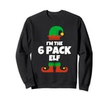 I'm The 6 Pack Elf Family Pajama Christmas Funny Six Abs Sweatshirt