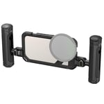 SMALLRIG Kit de Cage de Téléphone Portable Double pour iPhone 15 Pro, avec Poignées à Dégagement Rapide sans Fil, Adaptateur de Filtre 67 mm, pour Vidéo Youtube Vlog Live Streaming - 4397B