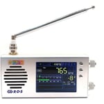 RéCepteur Radio TEF6686 Pleine Bande FM/MW/Ondes Courtes HF/LW de 2E GéNéRation V1.18 Firmware LCD 3,2 Pouces + BoîTier en MéTal + Haut-Parleur