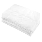 Gabel Nottetempo Couette en Plumes d'oie, garnissage 30% Duvet et 70% Plumes, 235 g/m², taie d'oreiller 100% Pur Coton Double 205 x 250 x 2 cm Bianco