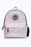 Hype Girls Iconic Holographic Leopard Pink Backpack - One Size