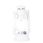 Relaxdays Lanterne tempête LED, Retro comme décoration de fenêtre ou Lampe Jardin, à Piles, Blanche, Blanc