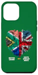 iPhone 12 Pro Max South African Flag Ideas Kids & UK South African Heart Case