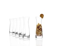 STÖLZLE LAUSITZ carafe set de 6 Série universelle variante S 100 ml I carafe à alcool en verre I carafe à lait I en verre de cristal fin I résistant à la casse et au lave-vaisselle