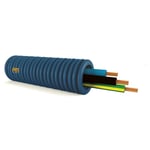 Pm Flex - gaine préfilée 3G1,5 icta Ø16MM H07VU 100M bleu - noir - vert/jaune