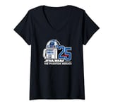 Womens Star Wars The Phantom Menace 25th Anniversary Droid R2-D2 V-Neck T-Shirt