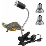 Digitalab - Lampe Reptiles Lampe Tortue Terrestre Chauffante avec Base Longue 360°Rotation pour Reptiles et Amphibiens Ampoules uva uvb 25W