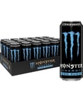 24 stk Monster Absolutely Zero 500 ml - Sukkerfri Energidrikk (UK Import) - Helt Brett