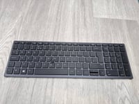 Original HP Tangentbord för Zbook 15 17 G3 (UK Layout) Backlit SPS 848311-031