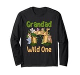 Grandad Of The Wild One Zoo Birthday Family Safari Jungle Long Sleeve T-Shirt