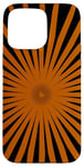 iPhone 15 Pro Max Starburst Mid-Century Modern Pattern Black Cut Out Case