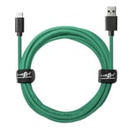 JuicEBitz Phone Charger Cable, USB A to USB C Cable 1m, USB Cable, 480mbps, Fast Charger USB C Compatible with Samsung Galaxy, Google Pixel, iPad, LG, Huawei, Sony Xperia + More, Green