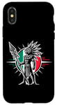 Coque pour iPhone X/XS Aztec Warrior Mask Ancient Civilization Mexican Heritage