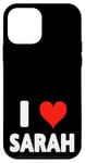 iPhone 12 mini I Love Sarah - Heart Case