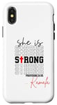 Coque pour iPhone X/XS Elle est Kamala Harris 2024 belle femme noire intelligente