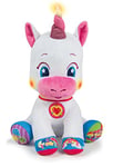 Clementoni - Ma Douce Licorne Intéractive - Peluche Toute Douce - Jouet Educatif - Elle Chante et S'Illumine - 5 Touches Intéractives - Effets Lumineux - Pour Enfants à Partir de 6 Mois