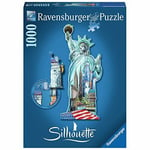 RAVENSBURGER - 16 151 - PUZZLE - SILHOUETTE - STATUE DE LA LIBERTE 1000pcs