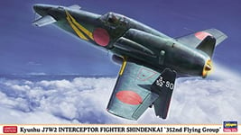 Hasegawa 1:48 Kyushu J7W2 Interceptor Fighter Shindenkai-352nd Flying Group Combattant Maquette, HJT07505, Couleur moulée