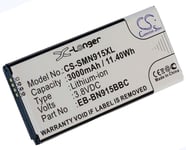 Kompatibelt med Samsung SM-N915P, 3.8V, 3000 mAh